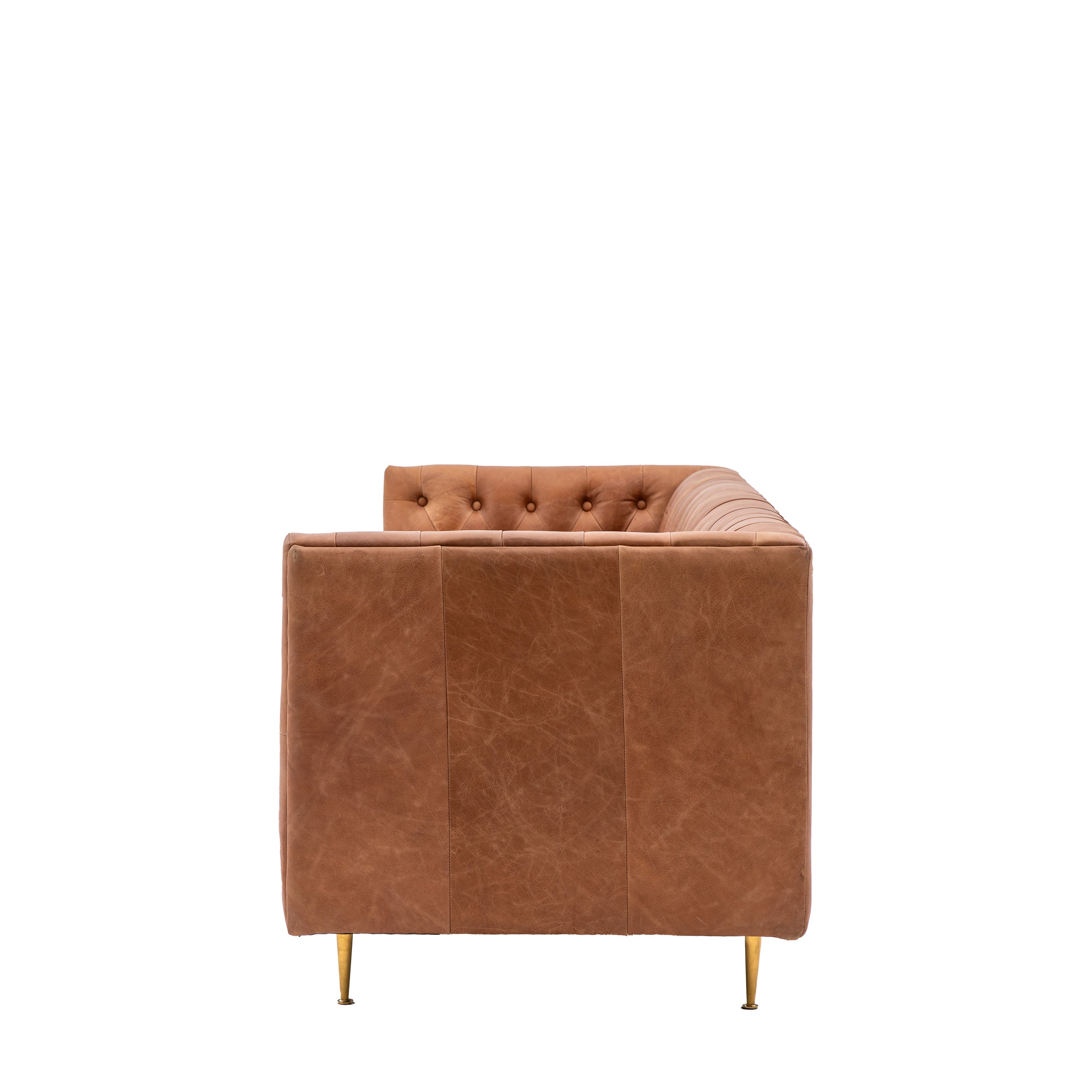 Castro Antique Brown Leather Sofa | 3 Seater